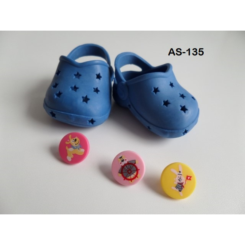 Crocs blauw  orrigineleBaby Born met leuke pins PAST NIET DOOR DE BRIEVENBUS